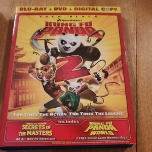 Kung Fu Panda 2 (Blu-ray, 2011)+ DVD +Digital Copy 2 Disc's